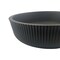 Castello Usa Yale 17-inch Bathroom Vessel Sink - Matte Black with Vertical Stripes CB-VC-3-MBV-17 - alternate 6